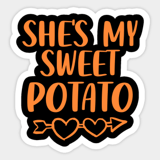 She's My Sweet Potato, I Yam Sticker